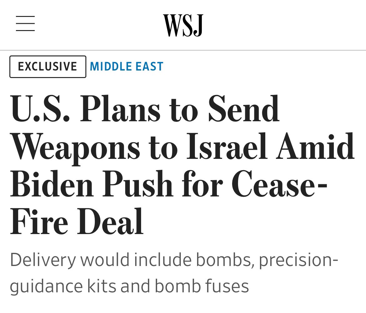 Nothing brings hope to Gaza like another US shipment of 2000 lb bombs to Israel