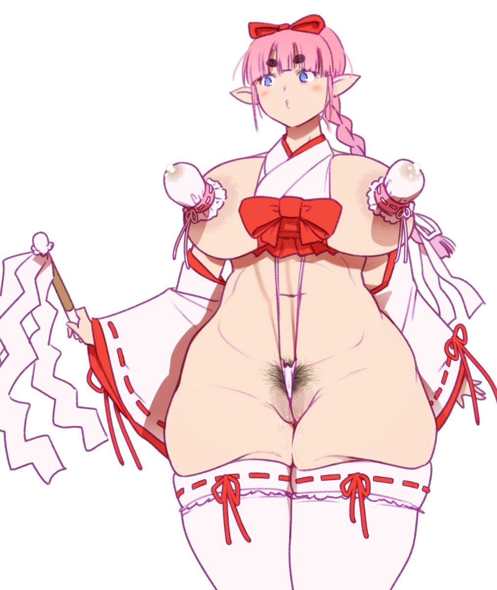 本日えっぐい角度のハイレグ巫女の日だそうです 