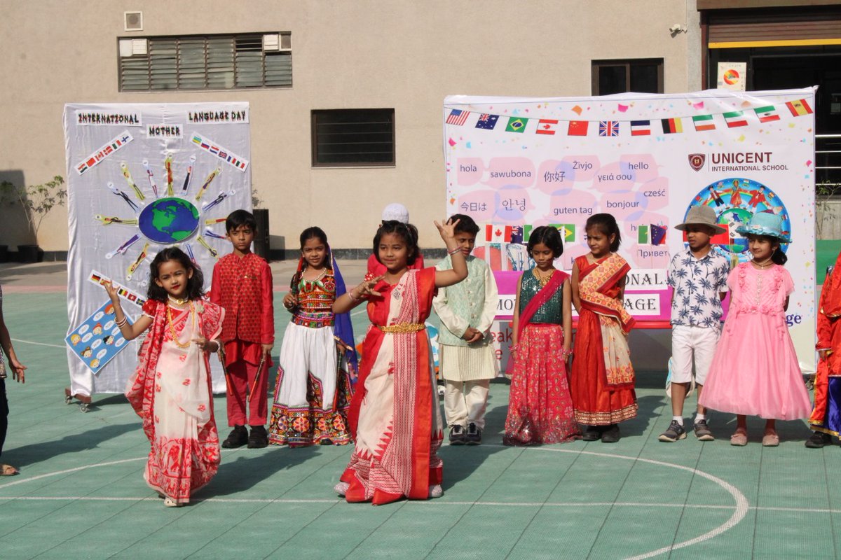 unicentschool's tweet image. 🌍✨ Celebrating linguistic diversity at Unicent International School on International Mother Language Day! 
🎉📚 Explore the unique threads of language that weave our vibrant community. 

#InternationalMotherLanguageDay #CulturalDiversity #LanguageIsIdentity #SchoolCelebrations