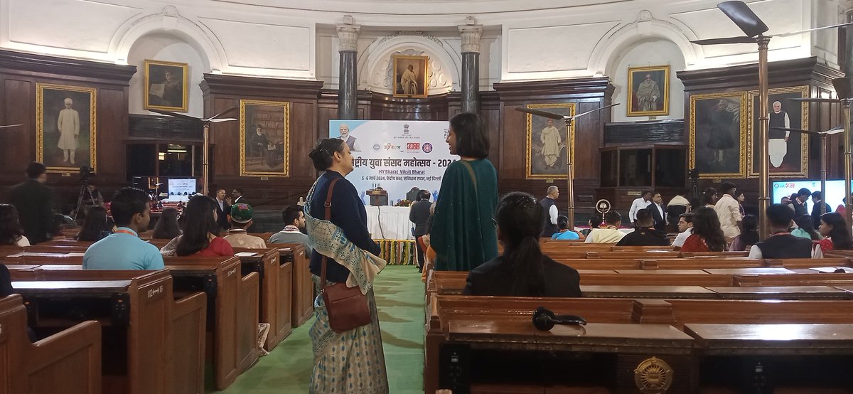 MYBharatHQ's tweet photo. Mrs. Meeta Rajivlochan, Secretary(Youth Affairs) interacted and initiated meaningful dialogue with participants at the #NationalYouthParliamentFestival, igniting inspiration and fostering connections.

Let’s celebrate the power of exchange and shared visions! 🇮🇳✨

#NYPF2024 https://t.co/rQbr2i4ApE