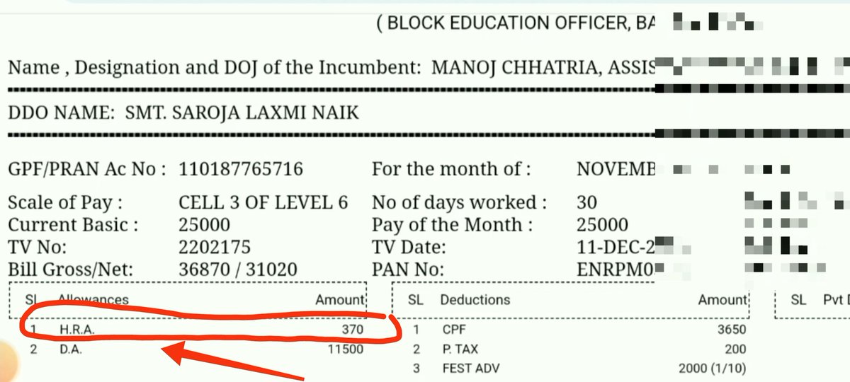 AbhaySahoo65's tweet photo. @TAPU096 @Naveen_Odisha @CMO_Odisha @PradeepJenaIAS @MoSarkar5T @FdOdisha @SecyChief @pranabpdas @OGCEA @IPR_Odisha @GovernorOdisha @badakhabarnews @otvnews @kanak_news @swayam4Odisha @Nua_Odisha @SMEOdisha Respected @Naveen_Odisha sir, The House rent allowance (HRA) for state government employee is given since 2008 as per 6th pay CPC is very less like ₹370 and ₹675. House rent at this  price is not possible. Kindly revise HRA as per 7th pay CPC. Have a look in this matter sir https://t.co/1UGgCODd6a