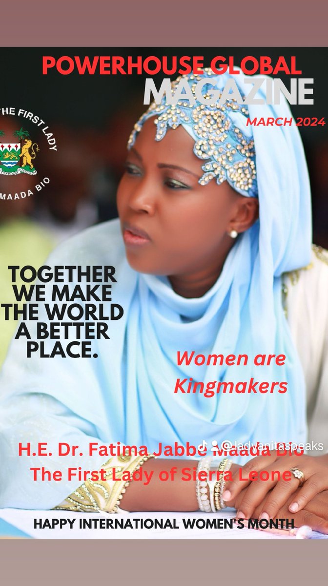 In this special month, #pgmag and the #powerhouseglobalwomen will be celebrating some of the finest women leaders from around the world. We salute you   H.E Dr. Fatima Jabbe Maada Bio  for your contribution to making the world a better place. 

#ceos #magazine #changeleadership
