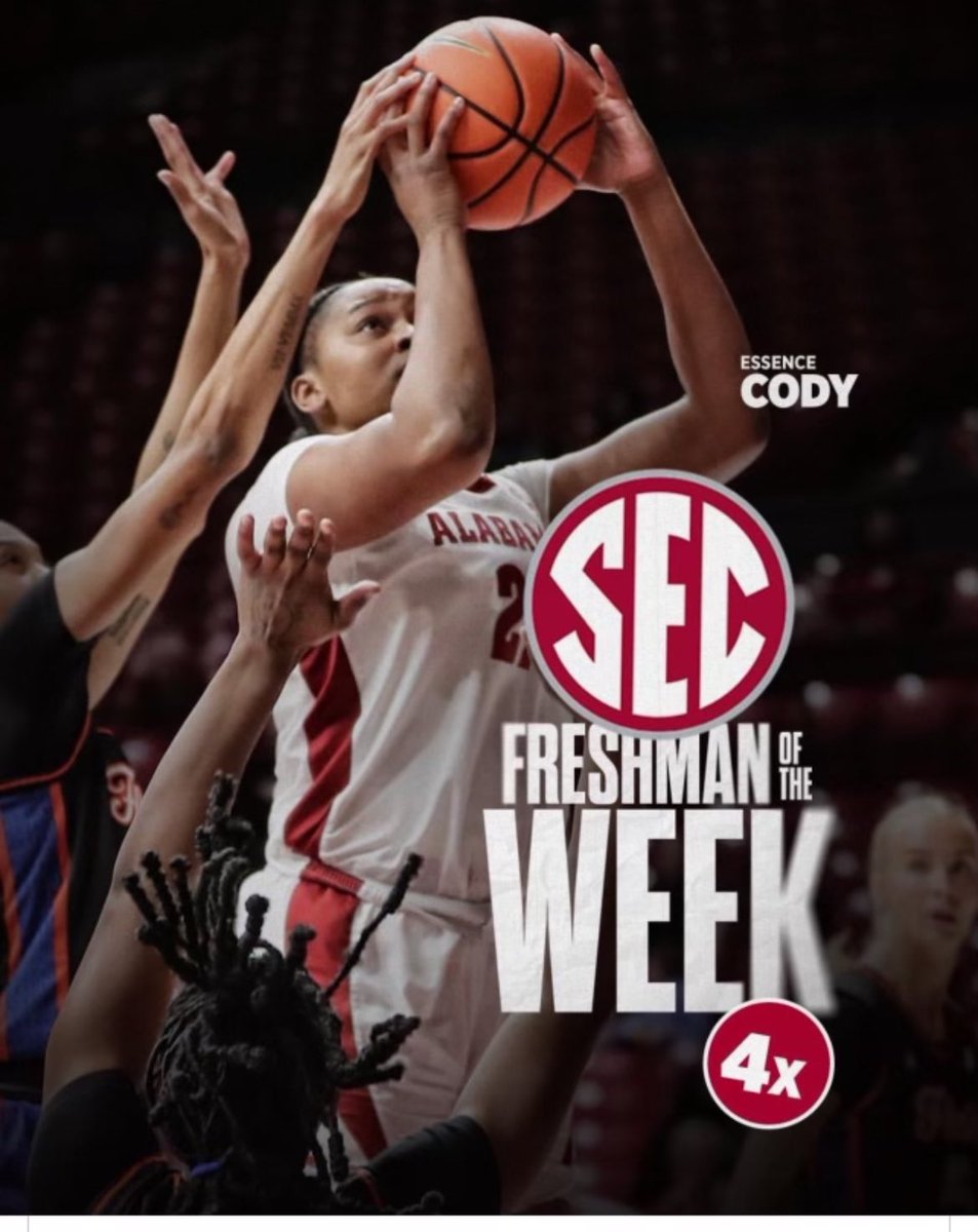 Every week going against some of the top posts in the country! Another SEC Freshman Of The Week Essence 4 Xs this year!! Congratulations!! #TRUSTTHEPROCESS