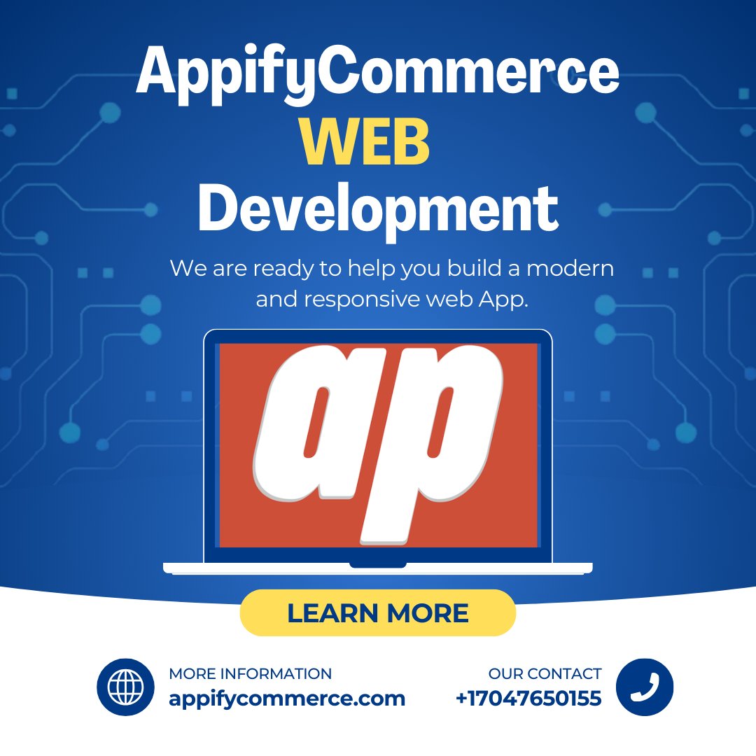appifycommerce's tweet image. Dive into the future of web apps with AppifyCommerce! We&apos;re here to turn your vision into a reality. 💡 Ready for an innovation journey like never before? Let&apos;s build something amazing together! 💻✨ appifycommerce.com
#AppifyCommerce #WebAppInnovation #DigitalTransformation