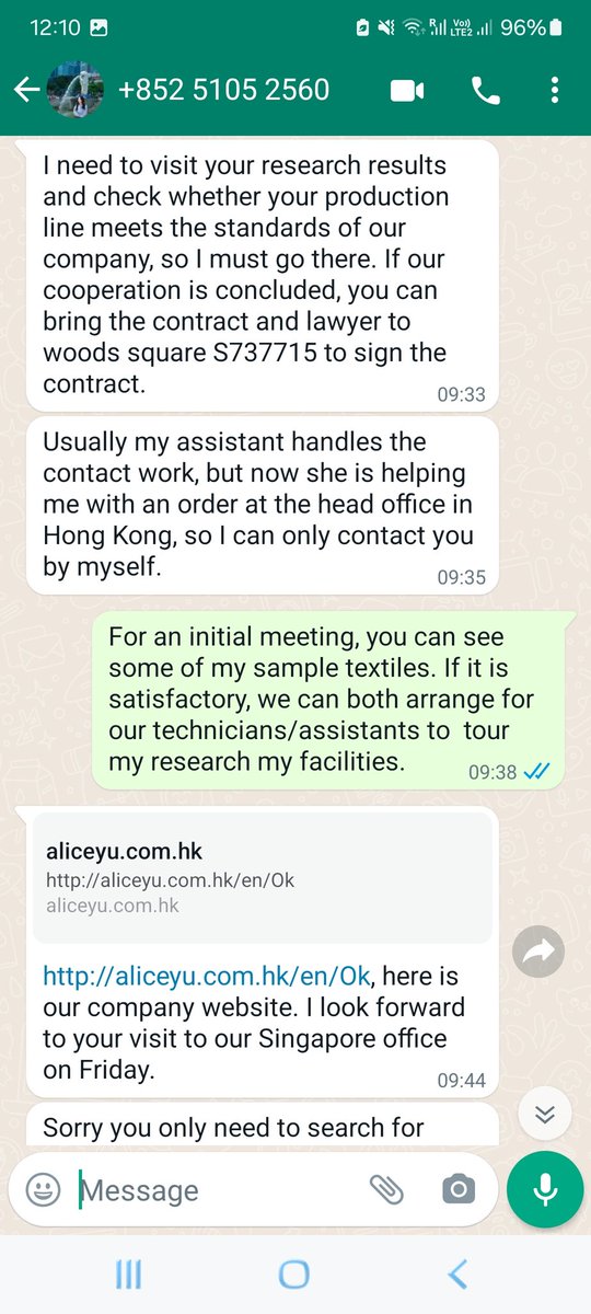 rezipping2's tweet photo. The wrong number scam
Scammer pretends to message by mistake on Tele and then launches into the scam (in this case crypto wallet scam).
I play along to waste their time.
Then another comes on WhatsApp. (But I suspect they are the same person.)
So I got them to call each other. https://t.co/hPoBWOsFdl