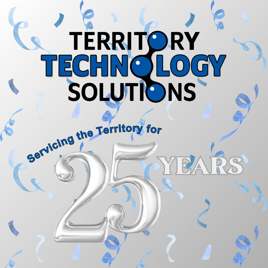 TerritoryTech's tweet photo. 🎉 Today is our birthday 🎉
25 years ago, Michael started a business that could offer better ICT services to businesses in the Northern Territory. Thank you to everyone that has been with us on this journey as we continue to provide better ICT services in the NT and beyond. https://t.co/n38bi8Obzx