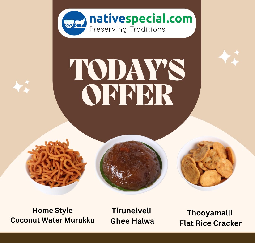 Snack time just got sweeter! Enjoy our special offer on delicious treats. Buy now @ nativespecial.com/in/product-cat… #nativespecial #todaysoffer #sweets #snacks