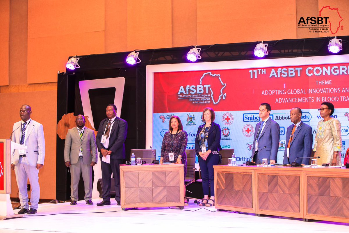 #Uganda is hosting the 11th International Congress on Blood Transfusion at the Munyonyo Common Wealth Hotel. 
#AfSBTUg2024 
<a href="/RodeKruisVL/">Rode Kruis-Vlaanderen</a> <a href="/CroixRougeBE/">Croix-Rouge de Belgique</a> <a href="/robert_kwesiga/">Robert Kwesiga</a> <a href="/MinofHealthUG/">Ministry of Health- Uganda</a> <a href="/UgandaRedCross/">Uganda Red Cross Society</a> <a href="/SMutegombwa/">Donate blood</a>