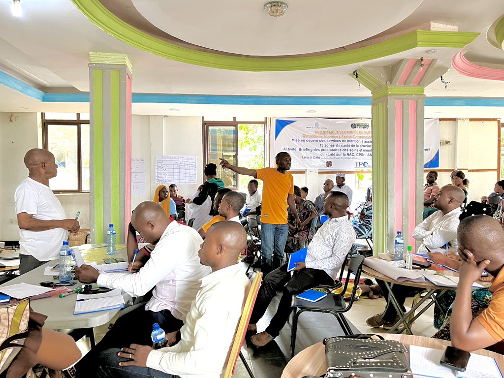 drc_tpo's tweet photo. ✅TPO DRC appuie la formation de 53 prestataires des soins et membres d’ECZ de la zone de santé de Fizi sur la mise en oeuvre de la NAC/CPSr/ANJE et PCIMA dans le cadre de la composante NAC du PMNS
📚 @PRONANUT_RDC
🤝 @CaritasCongo -#TPODRC -CHWID
💰@ugpdss @Banquemondiale https://t.co/gWGHbQG7N2