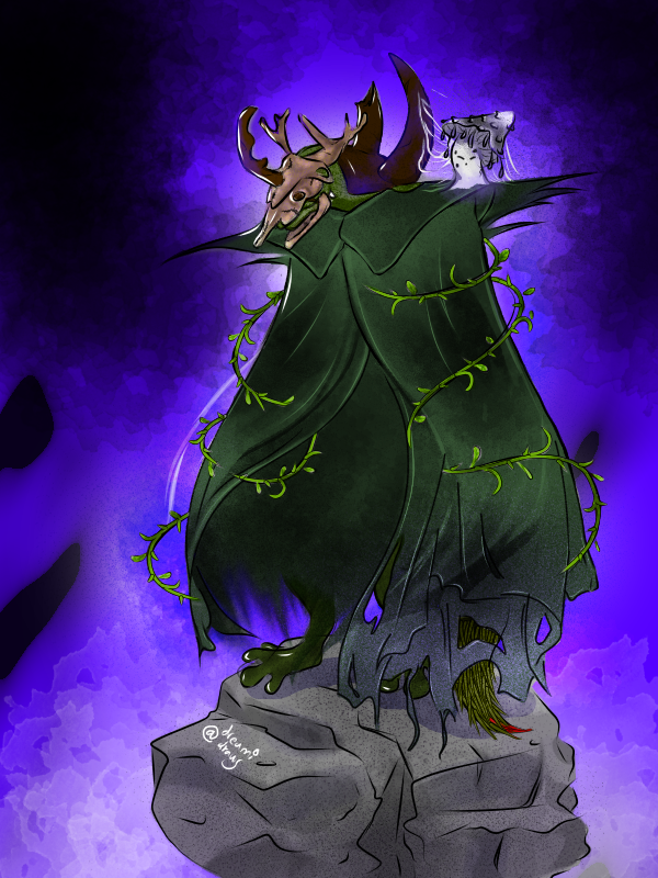dreamidraws_'s tweet photo. something I drew for my boyfriend's dnd campaign.. his name is Cor-Gardneri, as far as we know, he is a very private lizard-folk. little guy on his shoulder is named Torru, he's an outgoing inky cap mushroom boy. he likes to make himself comfy on his shoulder, speficially his- https://t.co/5qrIMKue6O