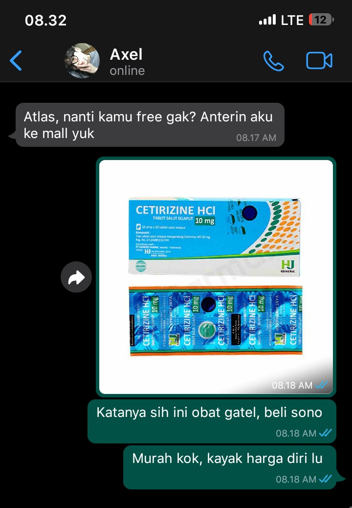 “Murah kok, kayak harga diri lu”

—nomin sometweet AU