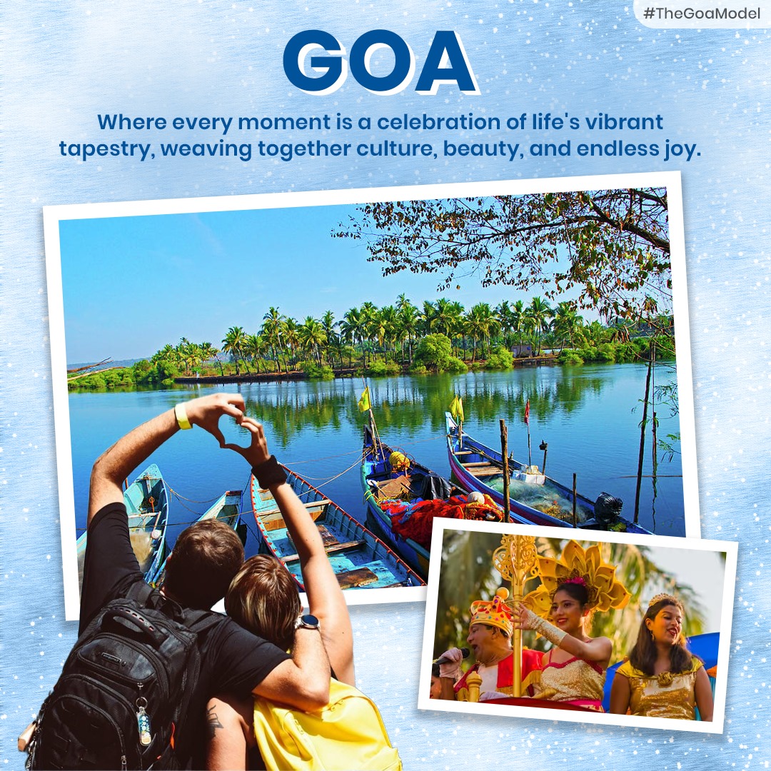 Goa: Where every moment is a celebration of life's vibrant tapestry, weaving together culture, beauty, and endless joy.
#TheGoaModel  #GoaCelebration #VibrantGoa #CultureAndBeauty #EndlessJoy #GoaLife #GoaCulture #CelebrateGoa #GoaMagic #ColorfulGoa #TapestryOfLife