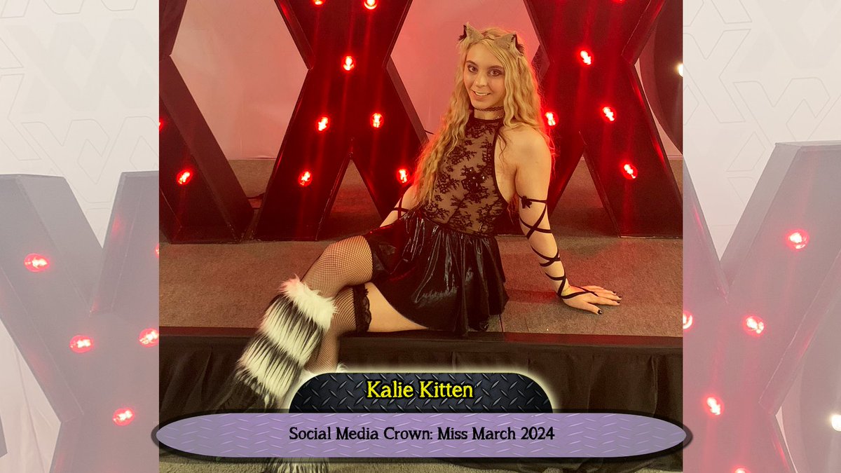Congratulations to Miss March 2024, Kalie Kitten

<a href="/KalieKitten/">Kalie Kitten on MFC</a> <a href="/AltAwards/">ALTERNATIVE MEDIA AWARDS</a> <a href="/smcgifts/">SMC Gifts</a>
