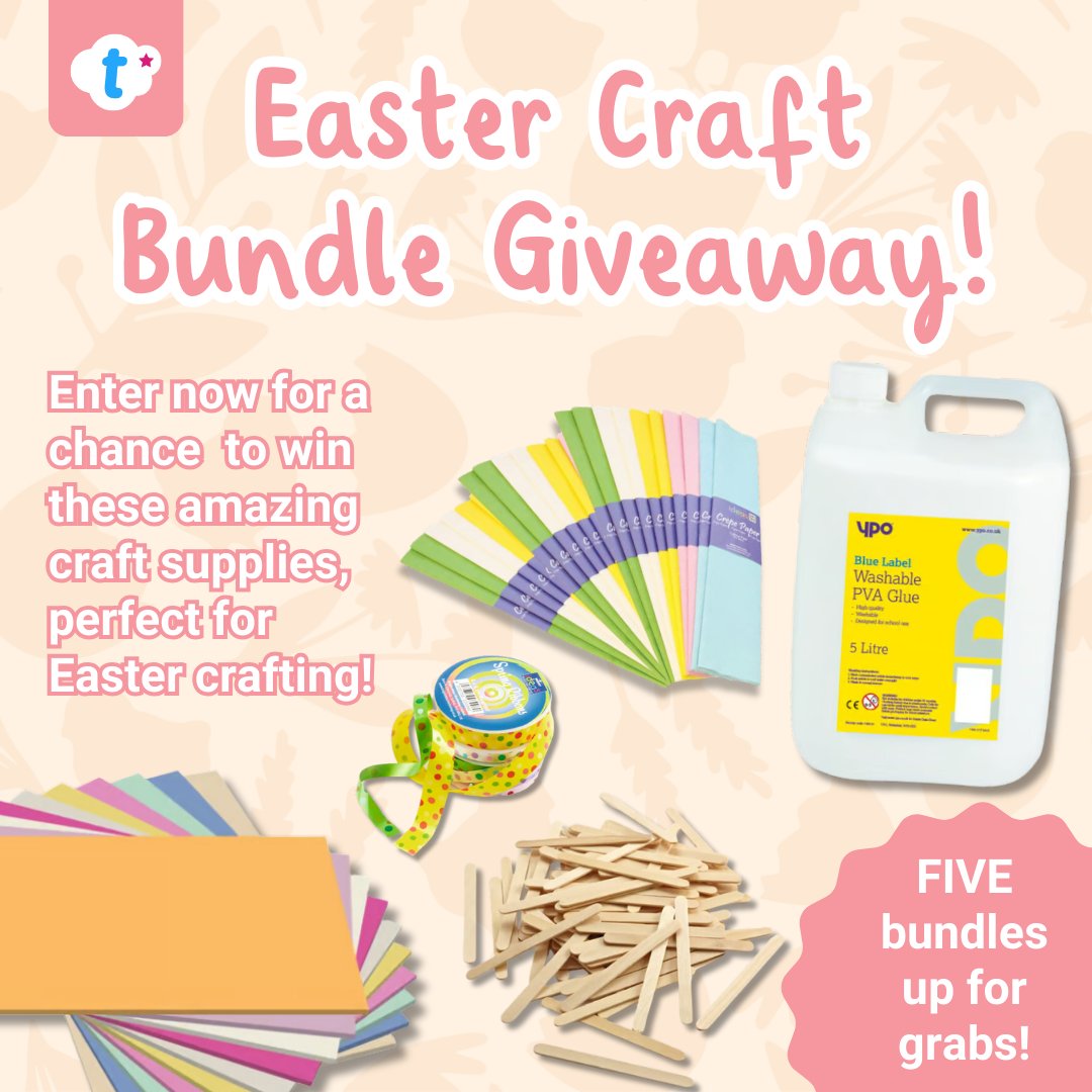 🐥 Easter Craft Bundle Giveaway! 🐥

With Easter around the corner, there’s no better time to restock your craft cupboard with some eggs-tra supplies! ✏️

For a chance to #win:

🐥 Follow <a href="/twinklresources/">Twinkl Resources</a>
🐥 Reshare this post
🐥 Reply with ‘Get Crafty With Twinkl’

ts &amp; cs apply.