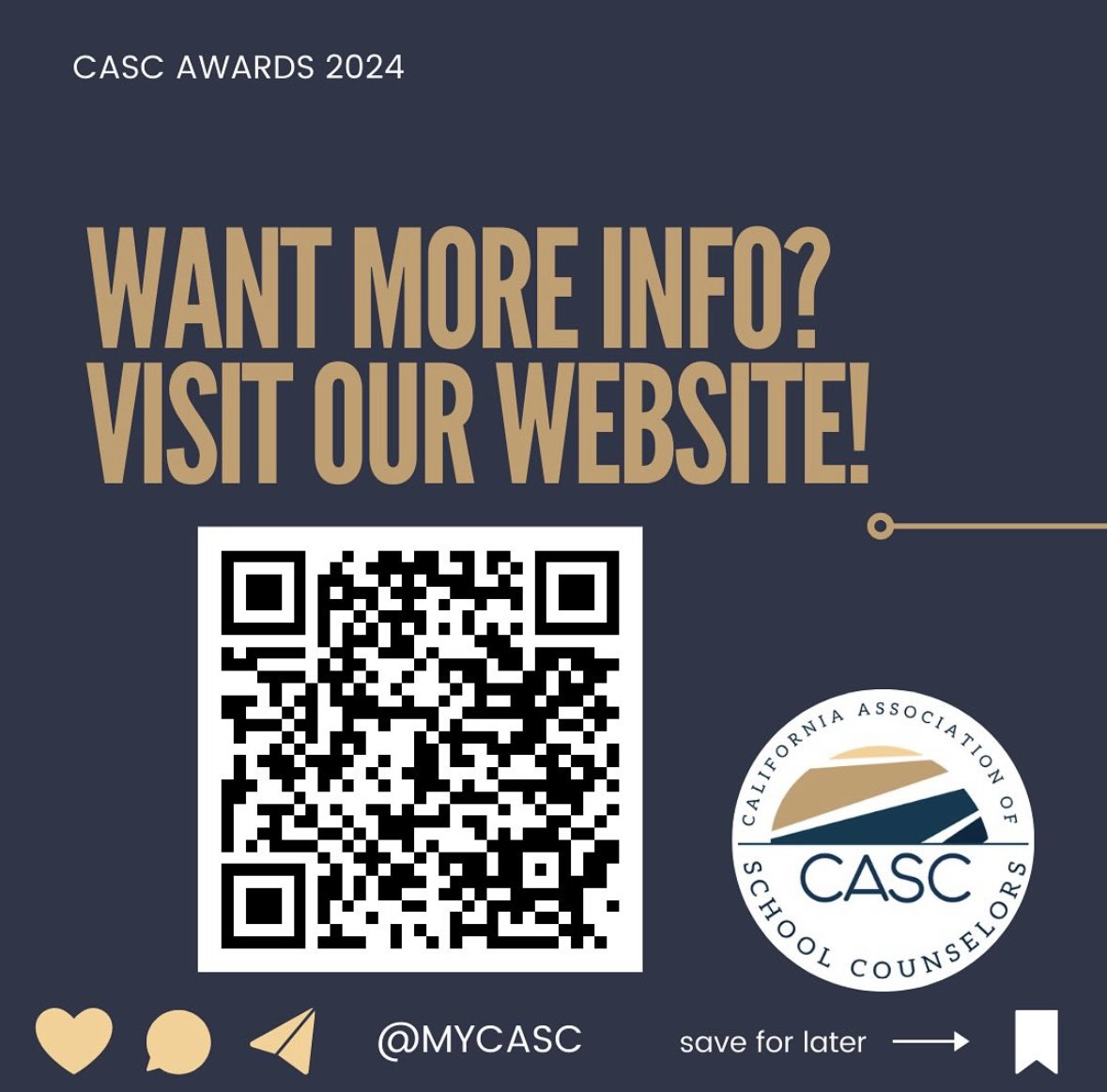 Make sure to nominate someone or yourself by April 15! #cascconnected
