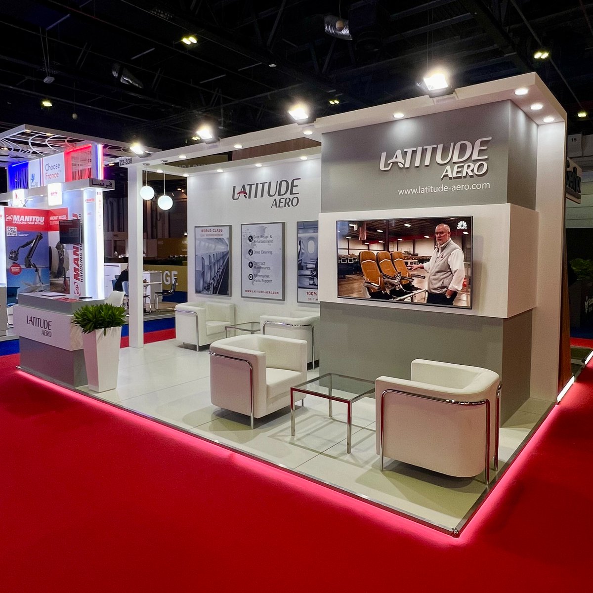 Latitude Aero is here and ready for the first day of Aircraft Interiors Middle East! Don't forget to stop by Stand 338 to say hello ✈️ #AIME2024 #AIME #paxex #avgeek #mro #aviation #Dubai