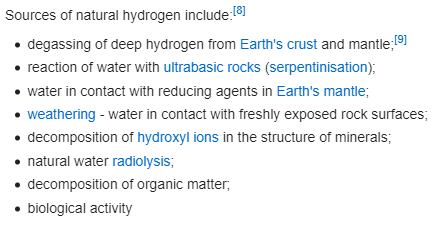 umedpratapsingh's tweet photo. Geological Hydrogen (Different than other type of Hydrogens you have heard)

-Also known as White hydrogen, Natural hydrogen or Gold hydrogen

-How are they formed?

-5tn tonnes of hydrogen exists in underground reservoirs
-A few per cent recovery would still supply all projected demand — 500mn tonnes a year — for hundreds of years

-Other forms of Hydrogen