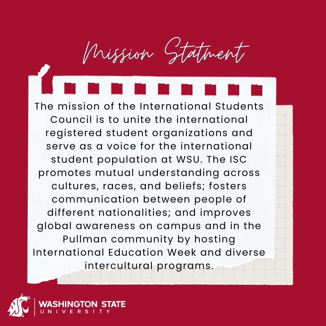 WSU_Intl's tweet photo. Let's talk about the International Students' Council! ISC is the official voice of WSU's international students. They host annual events such as Party in the CUB and International Education Week. Recently, ISC celebrated its 20th anniversary with registered student organizations. https://t.co/MNE4GbYXZd