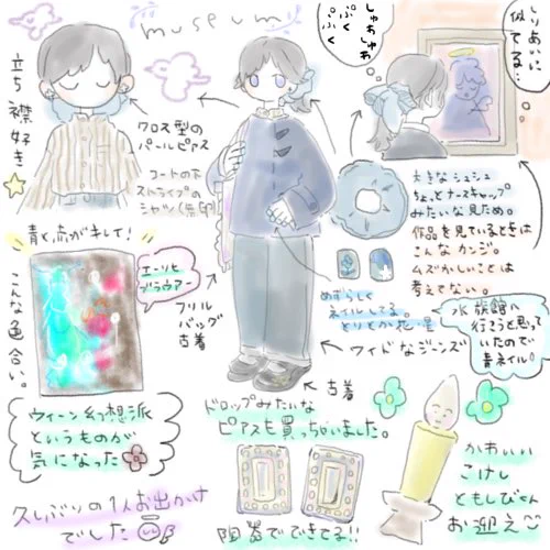 美術館日記です🕯️
こういうの描いてみたかったので‥!

#日記 