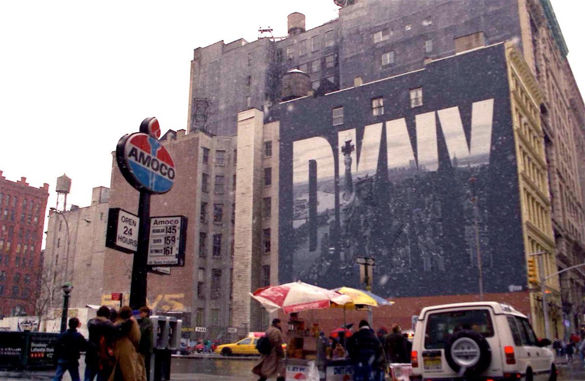 This archive @DKNY billboard is incredible 🗽 (Photo: Stephen Harmon - Houston Street)