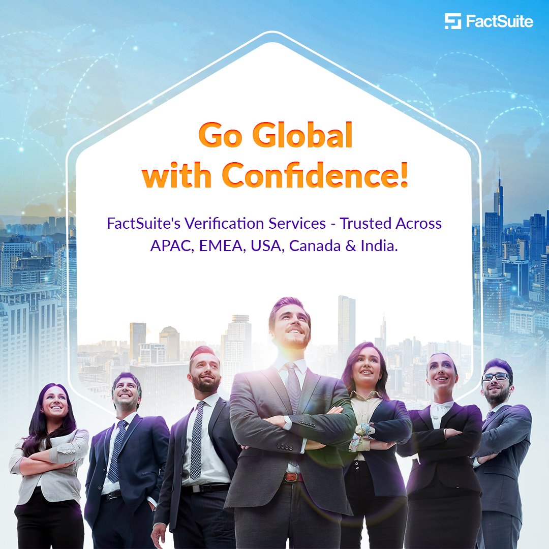 FactSuite's tweet image. 𝐁𝐮𝐢𝐥𝐝 𝐓𝐫𝐮𝐬𝐭𝐞𝐝 𝐓𝐞𝐚𝐦𝐬 𝐆𝐥𝐨𝐛𝐚𝐥𝐥𝐲 𝐰𝐢𝐭𝐡 𝐅𝐚𝐜𝐭𝐒𝐮𝐢𝐭𝐞 𝐕𝐞𝐫𝐢𝐟𝐢𝐜𝐚𝐭𝐢𝐨𝐧.

#backgroundverification #employeescreening #factsuite #betterdecisionsmadeeasy