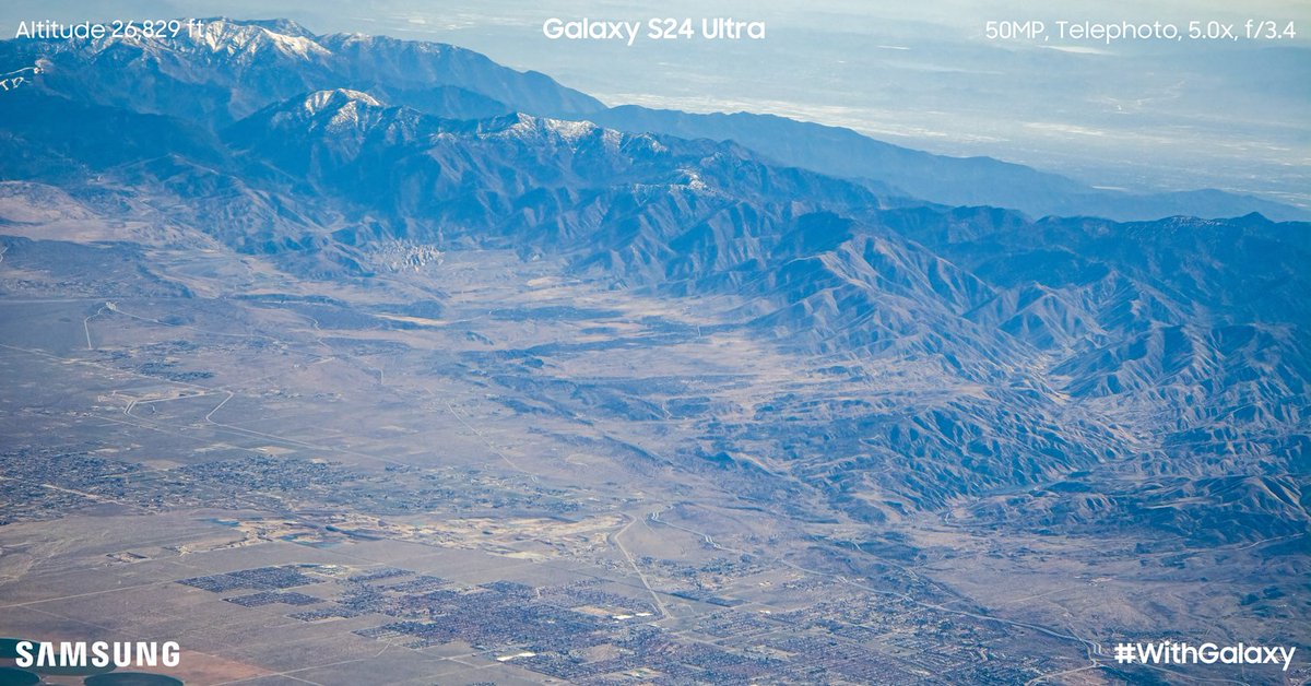 قامت @SamsungMobileUS بإطلاق عدد من البالونات ال مملوء بغاز الهيدروجين وارساله محمولا بهواتف #S24Ultra لالتقاط عدد من الصور لكوكب الأرض من السماء وكانت النتيجة 😍👌 للحصول على نسخة من الصور، قم بعمل إعجاب ❤️ للتغريدة twitter.com/SamsungMobileU… #withGalaxy #S24 #GalaxyS24