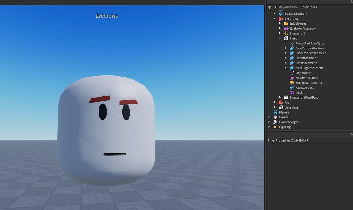 RoGameNews's tweet photo. UGC creators are allowed to upload eyebrows and possibly eyelashes with “Dynamic Heads”. This feature has been available for almost a year but was recently discovered. Thoughts?

Credits: @MaximumADHD 

#RobloxDevs #RobloxDev #Roblox #DynamicHeads #Head #UGC #Eyebrows #Thoughts https://t.co/JkdN5oTVxQ