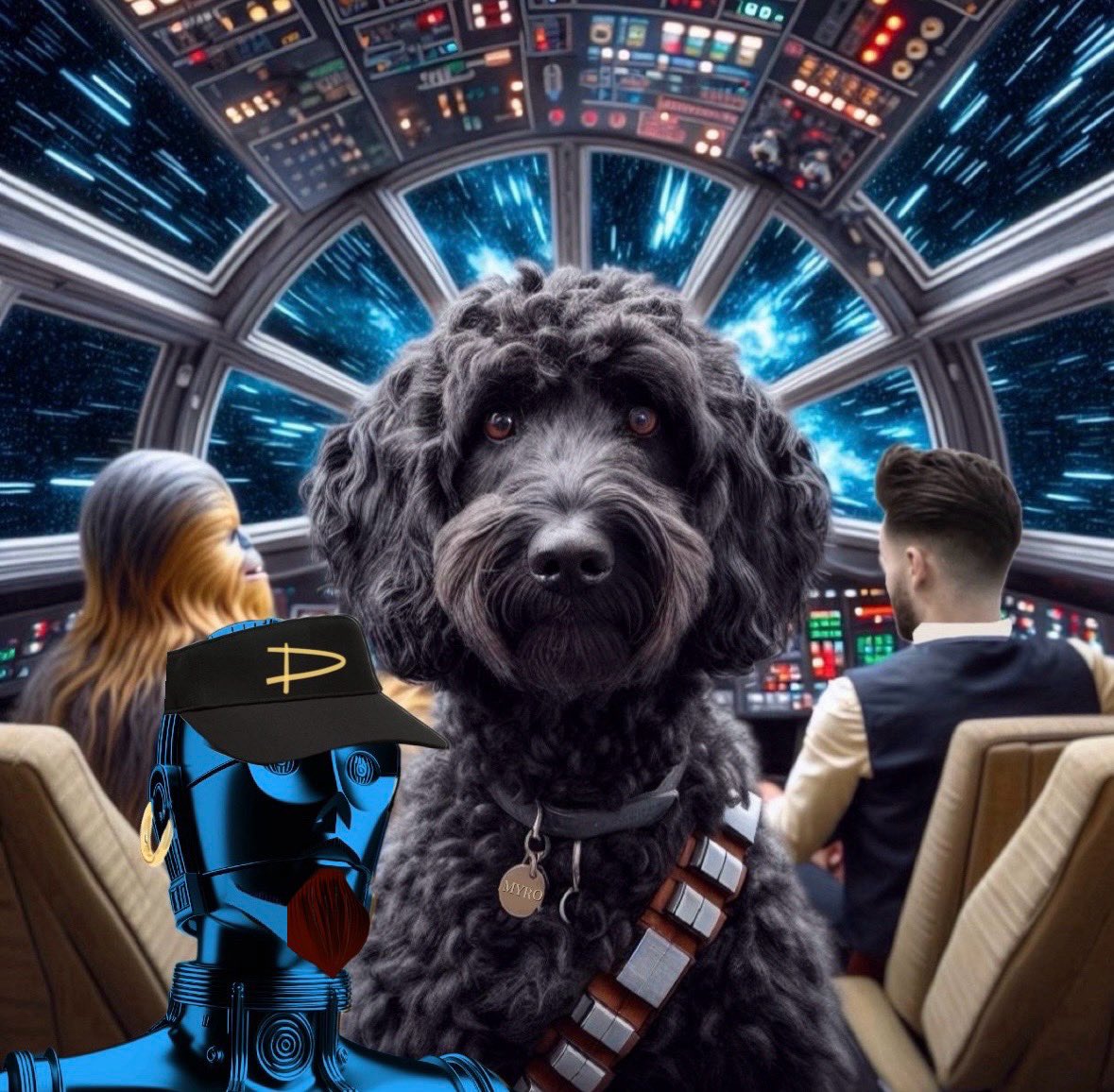 MyLuckyCoin's tweet photo. I thought  @ElSquatchoDos and @KeithSchmidt_ said there was a lot of Hype for Spaces, NOT that we were going into HYPERSPACE !?!?
Hold my hand De3PO @in_millionaires .
$MYRO #MYRO @MyroSOL @rajgokal #MYROSolChain https://t.co/YYMBD7zTY7
