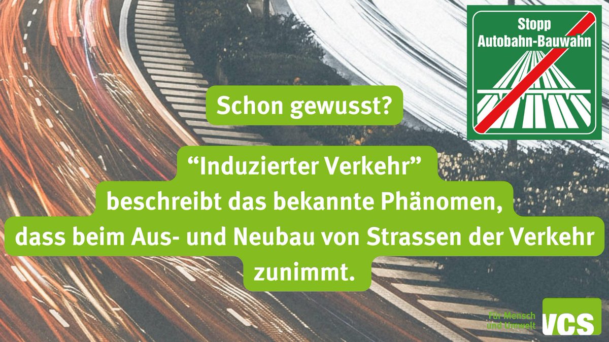 Das Phänomen des „induzierten Verkehrs“ ist in der Mobilitätsforschung ein Standard geworden. In einem Webinar des VCS beschreibt Prof. Dr. Alexander Erath wie induzierter Verkehr funktioniert. 
Wir sagen „NEIN“ zum masslosen Autobahn-Bauwahn. 
#Verkehr #Mobilität #Umwelt #Klima