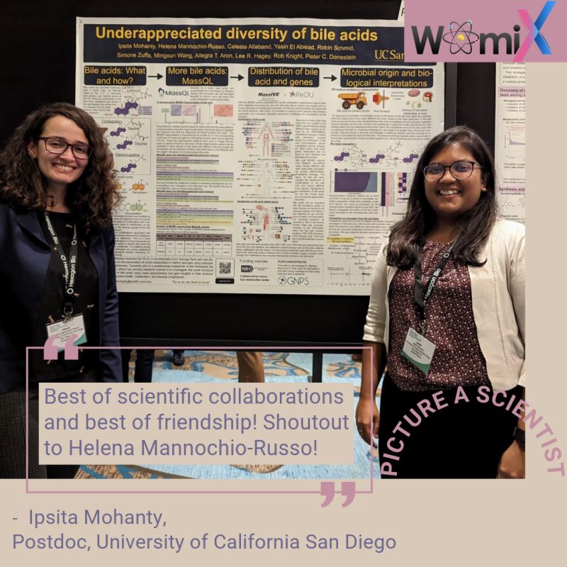 Scientific collaborations take on a whole new meaning when your #bestfriends are metabolomics scientists! Ipsita Mohanty is shouting out to friend and colleague Helena Mannochio Russo. 🫶🏾