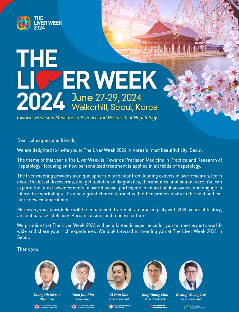 [The Liver Week 2024]
#Liver #liverdesease #livercancer #conference #SEOUL