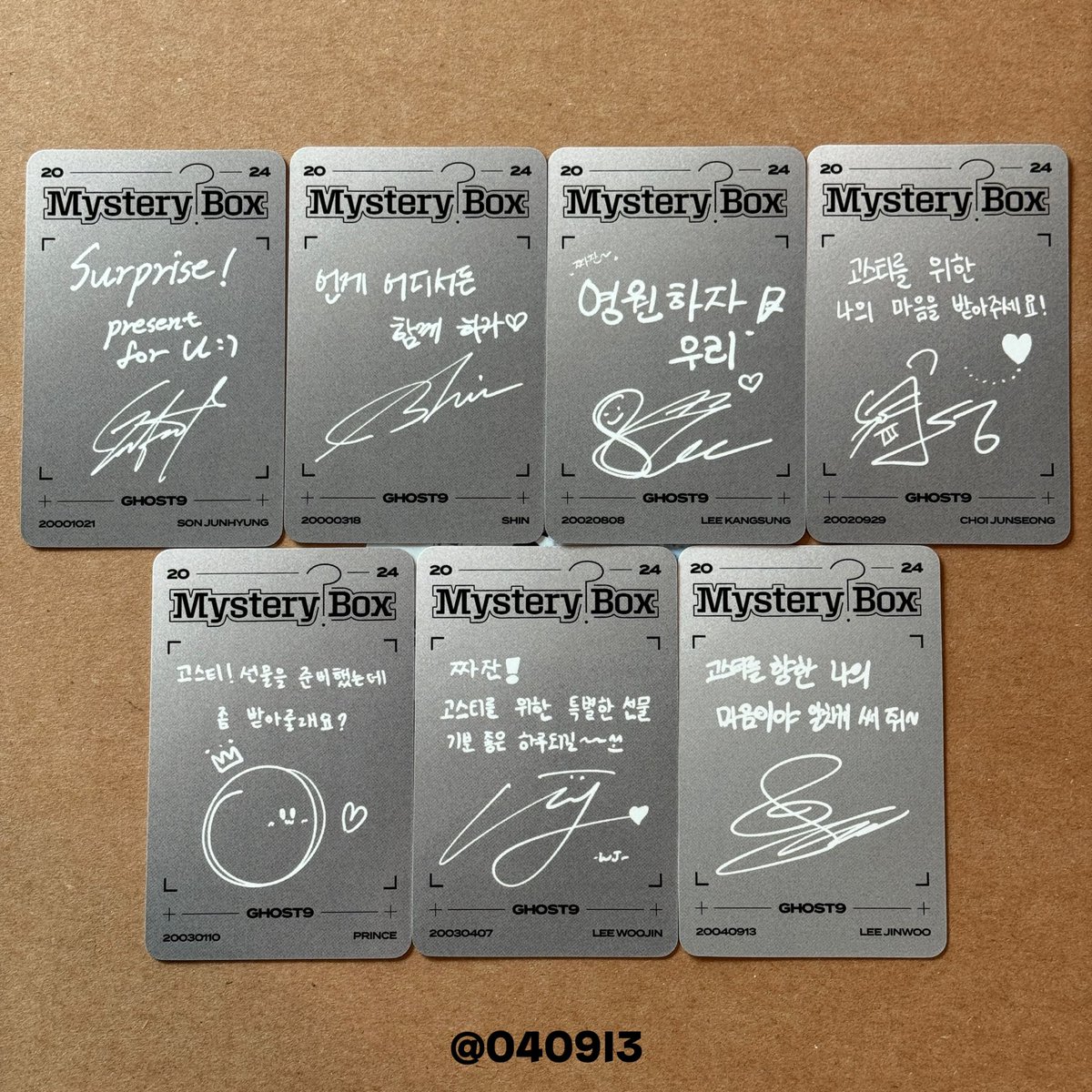 THESE PHOTOCARDS ARE SO PRETTY? 🤍
#고스트나인 #GHOST9 <a href="/GHOST9OFFICIAL/">GHOST9(고스트나인)</a>