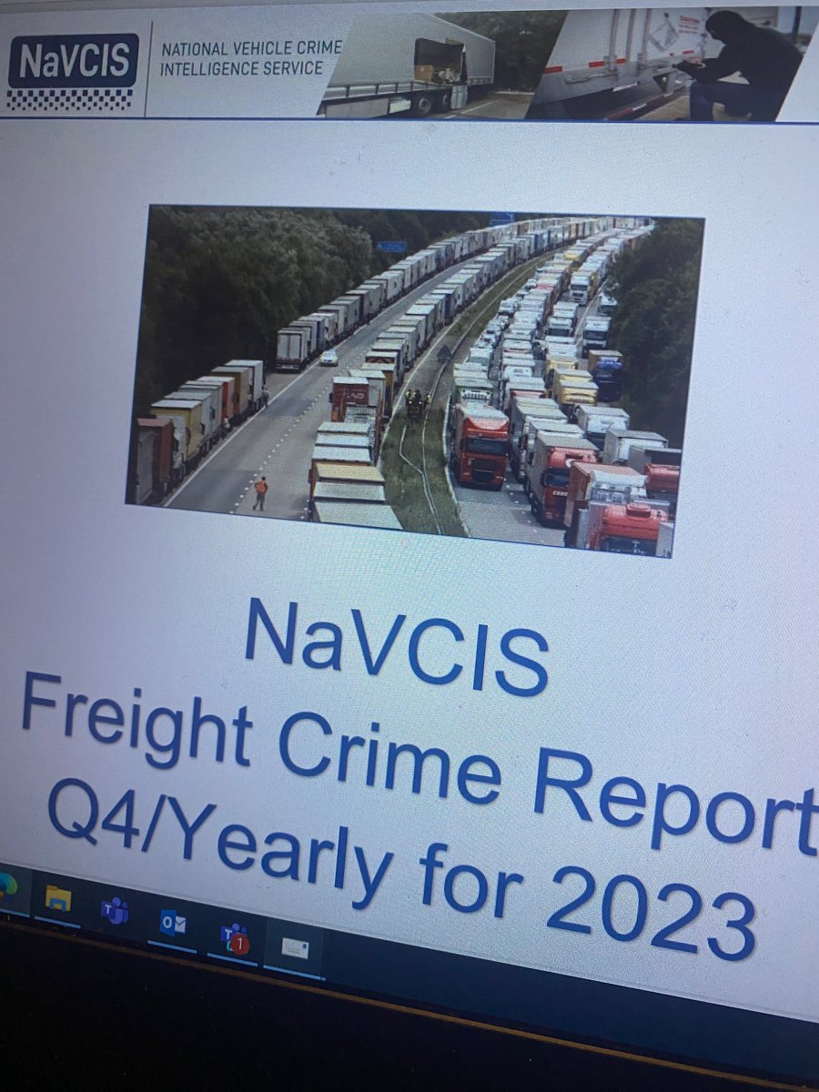 Last year NaVCIS Freight was notified of 327 arrests for UK #Cargo #crime & we supported 48 Policing operations- today we release our #freight Crime Q4 / Annual Report 2023 -for businesses wanting to know more about our supply chain partnerships- contact freight@navcis.police.uk