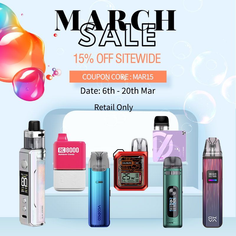 🌈🌈 🔝🤟Healthcabin - March Sale 2024🎉🎊 1️⃣Sign in to get VIP price 2️⃣15% OFF sitewide: MAR15 .. ❗Retail ONLY Date: 6th – 20th Mar, 2024📆 > More Details:👇 healthcabin.net/blog/march-sal… Shop:👇 healthcabin.net > #healthcabin #marchsale #vapewholesale #vape #vapelife #vapor