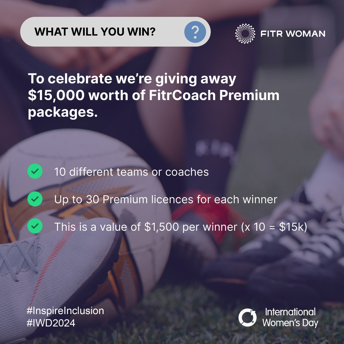 fitrwoman's tweet photo. 🚨 WIN $15,000 worth of FitrCoach packages 🚨

To celebrate International Women’s Day, we are giving away $15,000 worth of FitrCoach premium packages that you could win for your team!!

Head over to our instagram to enter and find out more!

https://t.co/Ve4valQRQ6 https://t.co/u44hgpfW1R