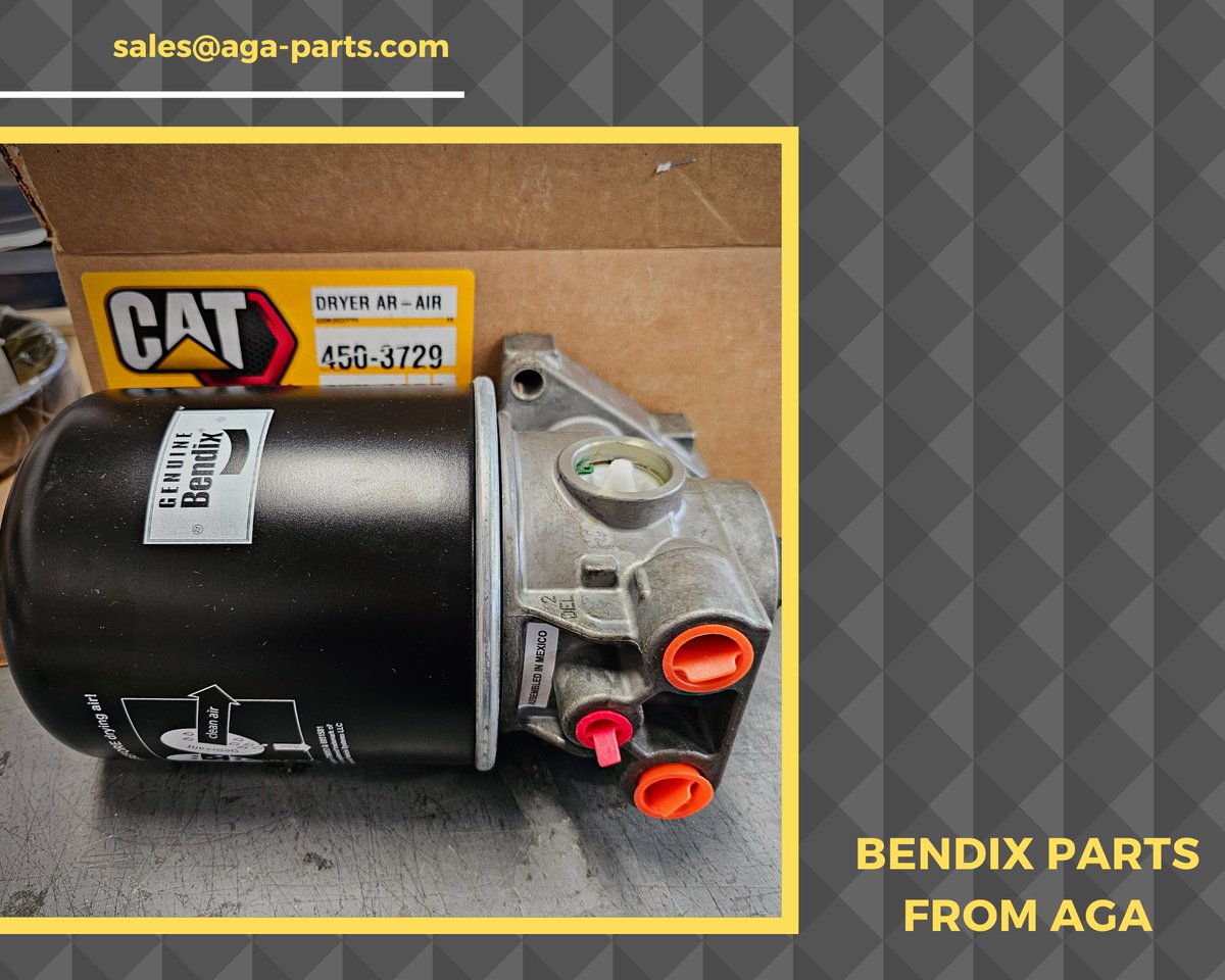 AGA_Parts's tweet image. 📸aga-parts.com
The #Caterpillar 450-3729 Air Dryer by #Bendix

📧We kindly request that you submit requests to sales@aga-parts.com in an Excel file, specifying the following details:
✏️manufacturer
✏️part number
✏️quantity

 ⚙️#AGAParts accepts customer inquiries 24/7