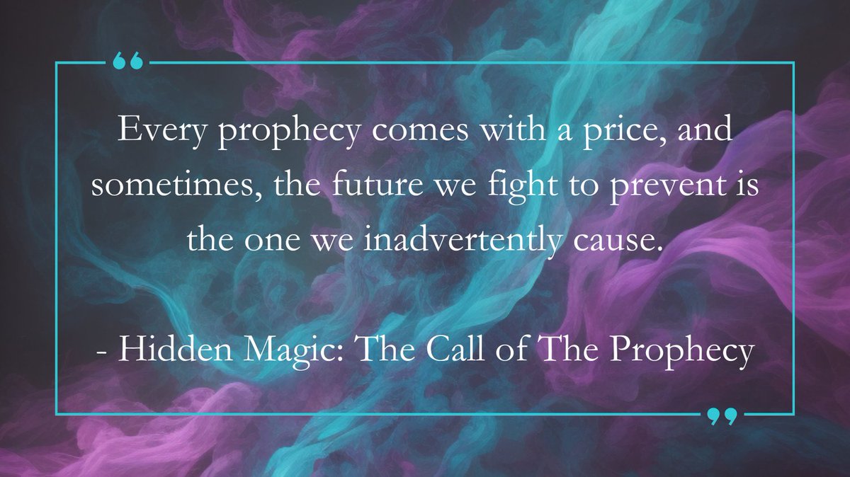 KahapeaTiffany's tweet photo. Confront the prophecy in "Hidden Magic." Every vision of the future comes at a cost, and sometimes, in trying to avert destiny, we rush towards it. Are you ready to face the tides of fate and discover the price of prophecy. 

#Reading #readers #booklovers #read  #HiddenMagic https://t.co/IC2GO5BlhT