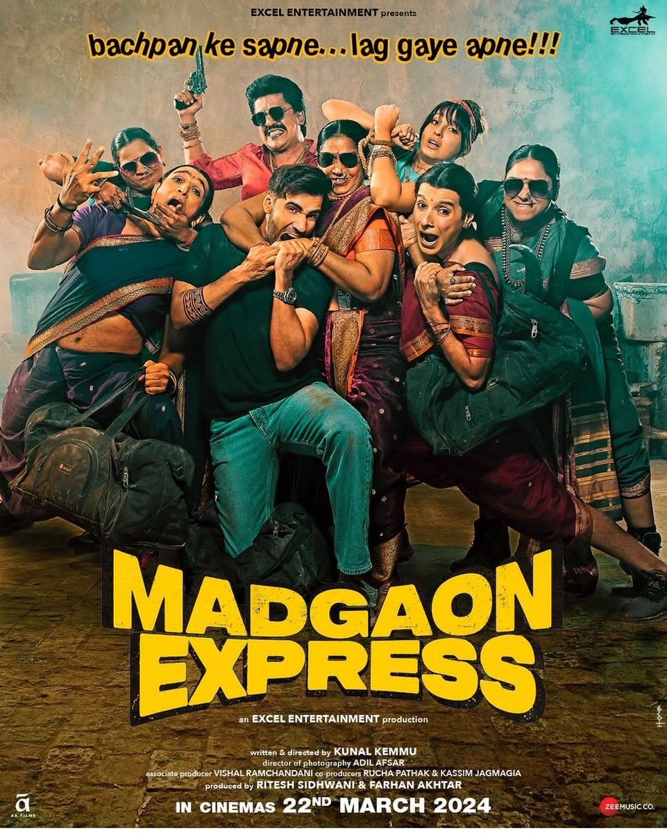 The trailer of this film is HILARIOUSLY AWESOME 😂😂😂

Looking forward to this MAD RIDE #MadgaonExpress 🙃

#KunalKemmu did a get a job as a first time director ✅✅

#MadgaonExpressTrailer