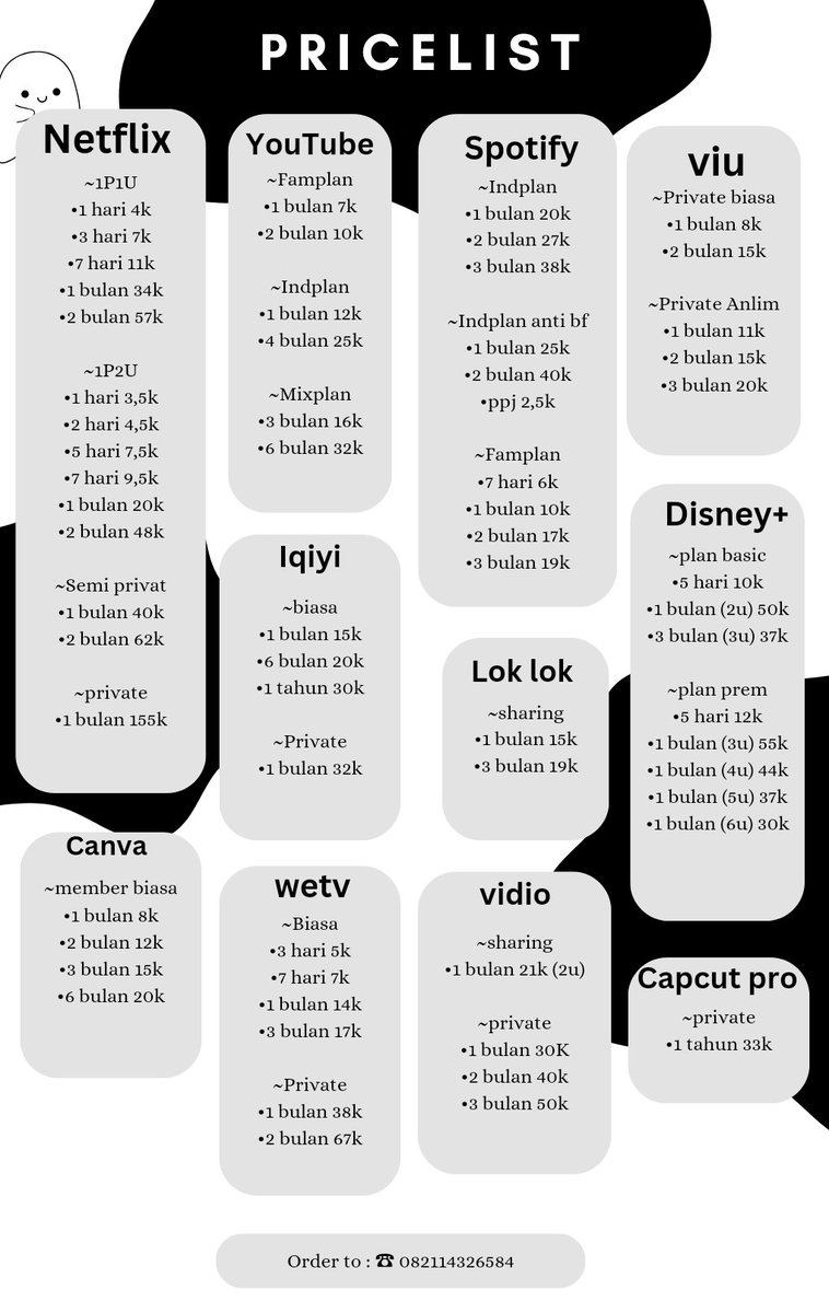 naageyy_'s tweet photo. •✧･ hi!! aku jual appsprem lengkap, Netflix akun strong, Disney+, wetv, vidio dll dengan all durasi and  yang pasti trusted dan bergaransi 💯
☎️https://t.co/KmzbqS0z68
#zonauangᅠᅠᅠ https://t.co/BYBZYudxCK