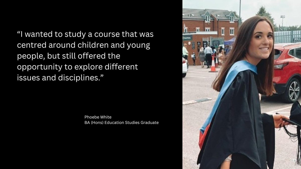 Know you want to work in education, but not sure what area? Read how Phoebe's degree in Education Studies @UniNorthants enabled her to focus on the specific issues she was most interested in: bit.ly/3IupHEp @eunice_lumsden @UniNhantsFHES @samanthalweeks