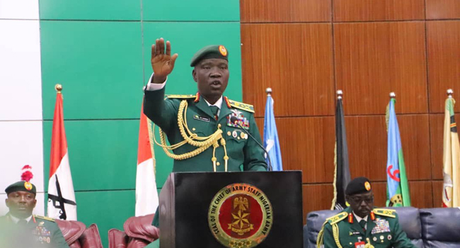 SaharaReporters's tweet photo. We Are Agents Of Democracy – Nigerian Army Chief, Lagbaja Says No Plan To Topple Tinubu's Government | Sahara Reporters https://t.co/ILSga9sGQU https://t.co/UkxOpjUs0b