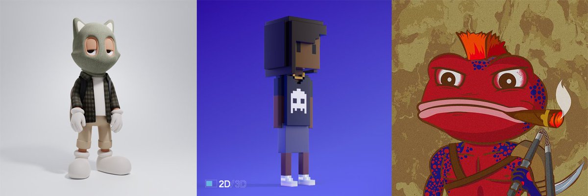 I bought my first <a href="/BoredApeYC/">Bored Ape Yacht Club 🍌</a> at 
0.29ETH in May 2021

Did I know the Apes would become the biggest NFT in history, absolutely not.

After 3 years, you learn how to spot undervalued projects that have been building in the bear regardless of circumstances.

Here are my 3 top