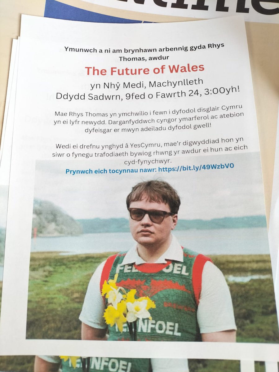 Book launch in Ty Medi on Saturday, all about independence and the future of Wales. Spread the word