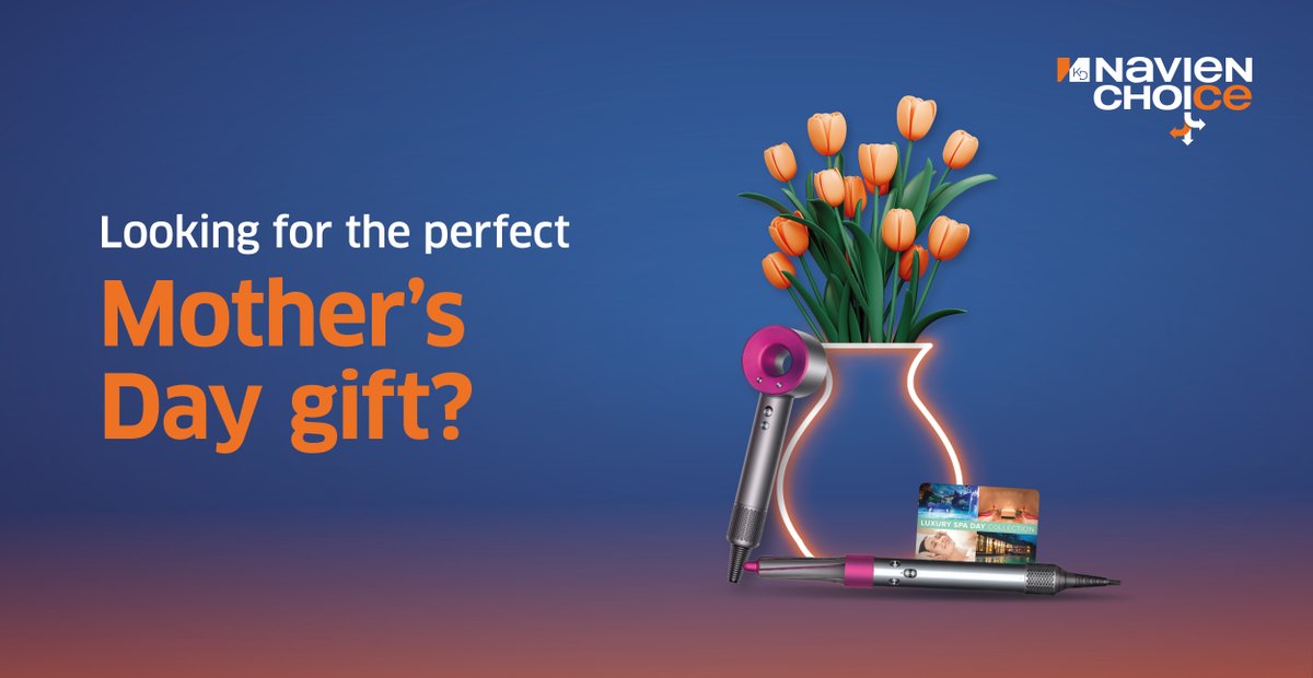If you're looking for that perfect Mother’s Day present, why not use your Navien Choice points? 🎁

From a Dyson Air Wrap to a luxury spa day, you can treat her to something special.

Visit our website to learn how you can redeem your #NavienChoice points.
navienchoice.com
