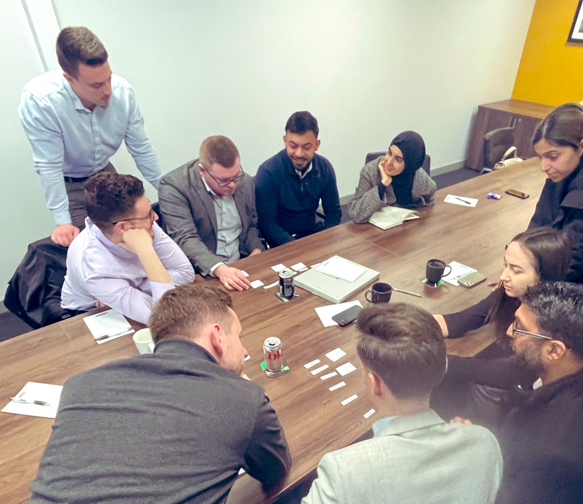 A great employee competency activity and discussion today at the #BMDiploma.  💚💙