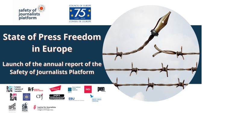 #EuropeForFreeMedia @CoEMediaFreedom
📌Παρουσίαση αναφοράς για την «Ελευθερία του Τύπου στην Ευρώπη» από την Πλατφόρμα για την Προώθηση της Προστασίας της Δημοσιογραφίας και της Ασφάλειας Δημοσιογράφων.  
Συμμετέχουν @telloglou @e_triantafillou
👉bit.ly/3V1uswQ