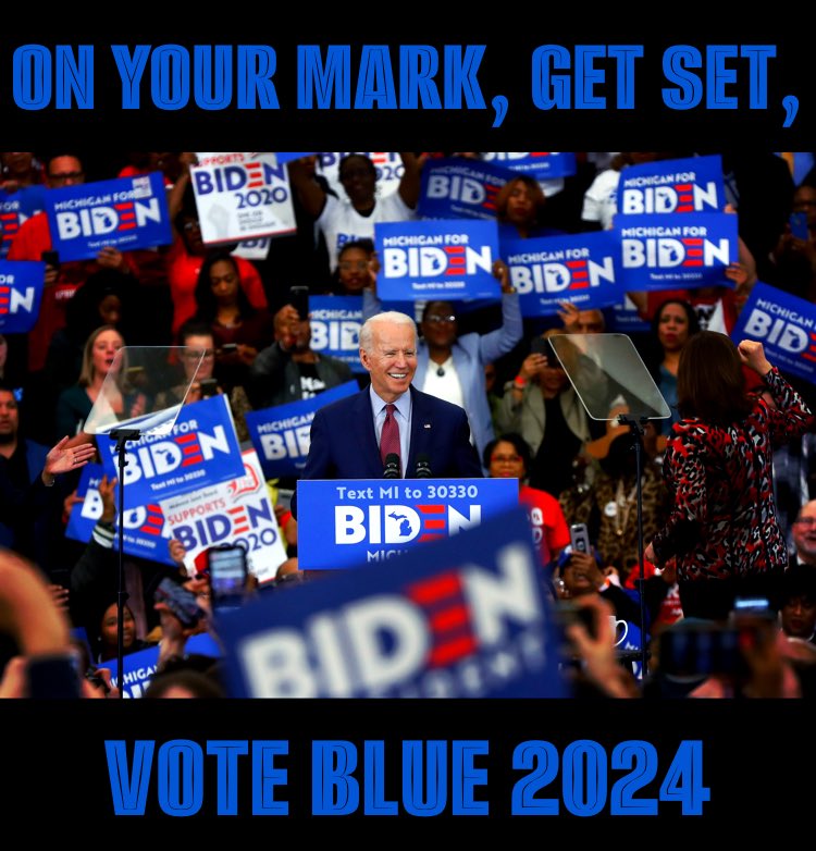 It’s Super Tuesday, March 5, 2024 & POTUS Joe R. Biden has been in office for 1,140 days. Today is a day where WE can show our support for President Biden. A day where WE can show & prove how united we are. On your mark, get set, #VoteBlue Tap💙RT to keep it going for #JoeBiden