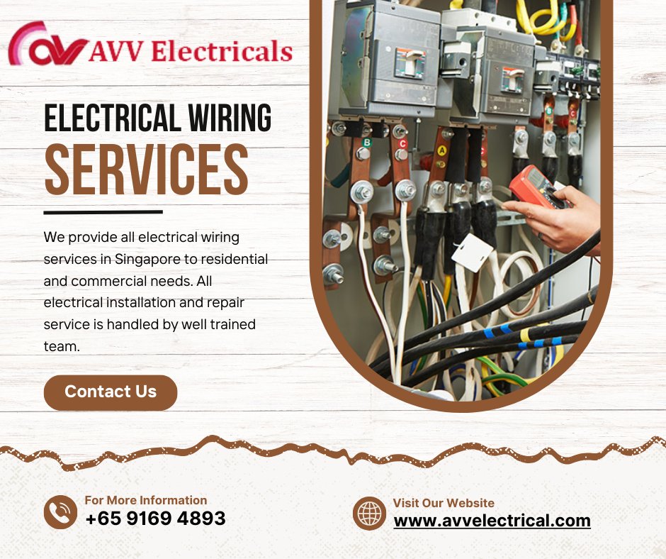 AvvElectrical's tweet photo. Electrical Wiring Services | Rewiring Services in Singapore

We provide all electrical wiring services in Singapore to residential and commercial needs. All electrical installation and repair service is handled by well trained team. https://t.co/vurfnPKEZC