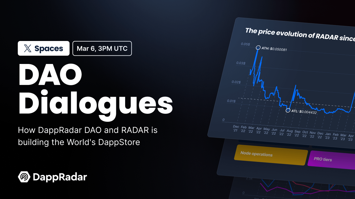 GM, community! 📡 Guess what? DAO Dialogues is back for a new season, exploring the future of DAO, our vision, roadmap, and plans. Join us tomorrow at 3 PM UTC for the first session. Host: @vandynathan Featuring: @dragos_dydy, @bayar_ali, @ASerpenskas 👉 twitter.com/i/spaces/1rmxP…