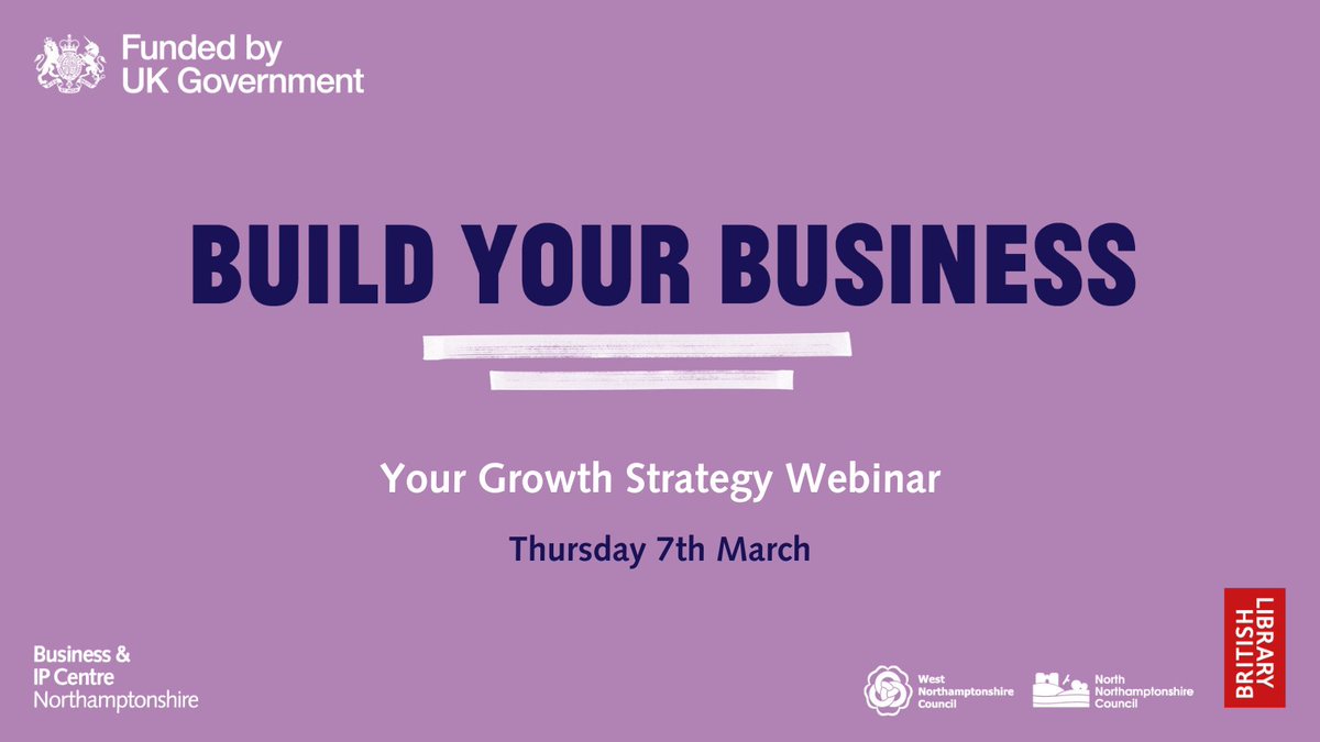 Module 3 of our Build Your Business programme starts with our 'Your Growth Strategy Webinar' this Thursday 7th March. It's from 1-3pm and it's completely FREE to attend! There is still time to book your place. Find out more ⬇️ eventbrite.co.uk/e/your-growth-… #BuildYourBusiness #UKSPF